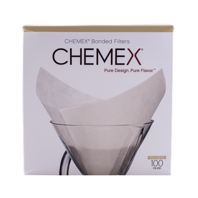 Papírové filtry pro Chemex čtvercové (100 ks)