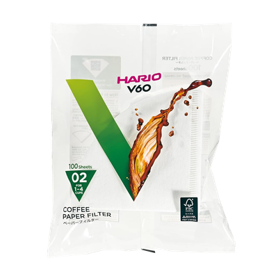 Papírové filtry V60-02 bělené (100 ks)